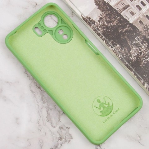 Чохол Silicone Cover Lakshmi Full Camera (AAA) with Logo для Xiaomi Redmi 13C / Poco C65 М'ятний / Mint