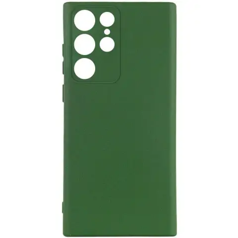 Чохол Silicone Cover Ummi Lakshmi Full Camera (AA) для Samsung Galaxy S24 Ultra Зелений / Dark green