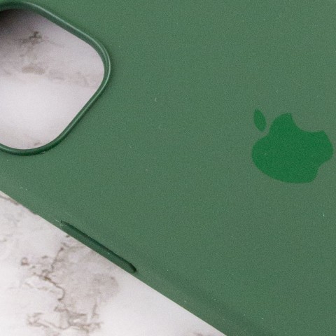 Чохол Silicone case (AAA) with Magsafe and Animation для Apple iPhone 13 (6.1") Зелений / Clover