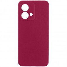 Чохол Silicone Cover Ummi Lakshmi Full Camera (AA) для Motorola Moto G84 Бордовий / Marsala