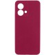 Чохол Silicone Cover Ummi Lakshmi Full Camera (AA) для Motorola Moto G84 Бордовий / Marsala