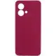 Чохол Silicone Cover Ummi Lakshmi Full Camera (AA) для Motorola Moto G84 Бордовий / Marsala