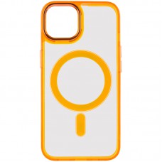 Чохол TPU Iris with MagSafe для Apple iPhone 15 (6.1") Помаранчевий