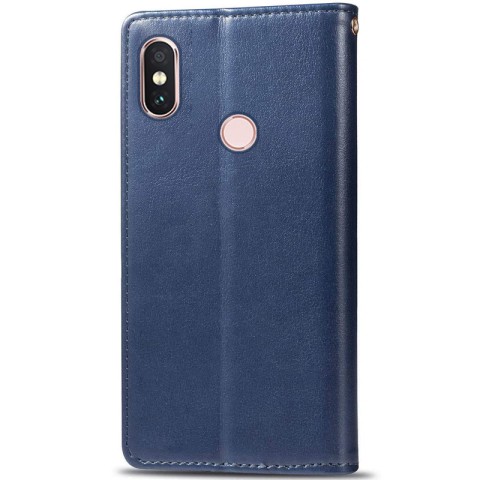 Шкіряний чохол-книжка GETMAN Gallant (PU) для Xiaomi Redmi Note 5 Pro / Note 5 (AI Dual Camera) Синій