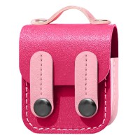 Шкіряний футляр Briefcase для навушників AirPods 1/2 Pink