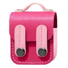 Шкіряний футляр Briefcase для навушників AirPods 1/2 Pink