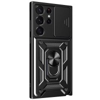 Чохол Ummi Camshield Serge Ring для Samsung Galaxy S21 Ultra Чорний / Black