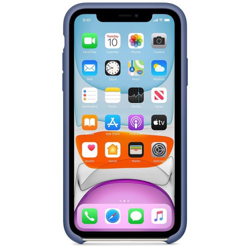 Чохол Silicone case (AAA) для Apple iPhone 11 Pro Max (6.5") Синій / Linen Blue