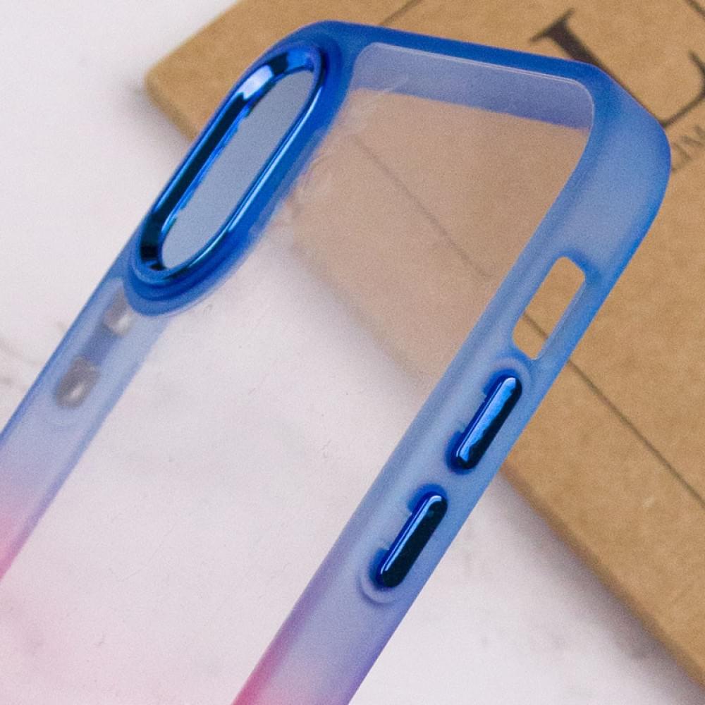Чохол TPU+PC Fresh sip series для Apple iPhone XS Max (6.5") Рожевий / Синій