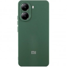Чохол Silicone Cover Lakshmi Full Camera (AA) with logo для Xiaomi Poco X7 Pro Зелений / Dark green