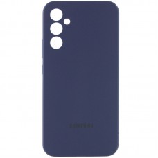 Чохол Silicone Cover Lakshmi Full Camera (AAA) with Logo для Samsung Galaxy A34 5G Темно-синій / Midnight blue