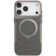 TPU+PC чохол Metal Buttons with MagSafe Carbon Ring для Apple iPhone 17 Pro (6.3") Сірий