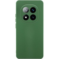 Чохол TPU GETMAN Liquid Silk Full Camera для Xiaomi Redmi Note 14 Pro 4G Зелений / Dark green