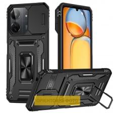 Ударостійкий чохол Camshield Army Ring для Xiaomi Redmi 15C (EU) Чорний / Black