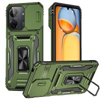 Ударостійкий чохол Camshield Army Ring для Xiaomi Redmi 13C / Poco C65 Оливковий / Army Green