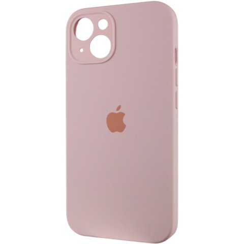 Чохол Silicone Case Full Camera Protective (AA) для Apple iPhone 15 (6.1") Рожевий / Chalk Pink