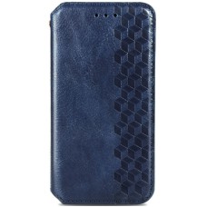 Шкіряний чохол-книжка GETMAN Cubic (PU) для ZTE Blade v2020 Синій
