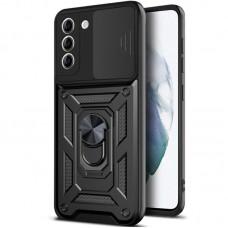 Чохол Ummi Camshield Serge Ring для Samsung Galaxy S21 FE Чорний