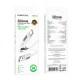 Дата кабель Borofone BX114 Structure USB to Type-C 3A (1m) White