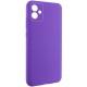 Чохол TPU GETMAN Liquid Silk Full Camera для Samsung Galaxy A06 Фіолетовий / Purple