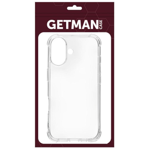 TPU чохол GETMAN Ease logo посилені кути для Apple iPhone 17 (6.3") Безбарвний (прозорий)