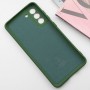 Чохол Silicone Cover Lakshmi Full Camera (AA) для Samsung Galaxy S21 FE Зелений / Dark green