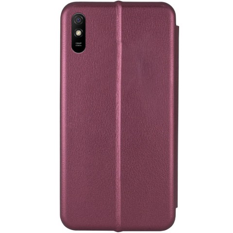 Шкіряний чохол-книжка Classy для Xiaomi Redmi 9A Бордовий
