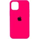Чохол Silicone Case Full Protective (AA) для Apple iPhone 12 Pro Max (6.7") Рожевий / Barbie pink