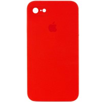 Чохол Silicone Case Square Full Camera Protective (AA) для Apple iPhone 7/8/SE (2020) (4.7") Червоний / Red