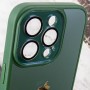 Чохол TPU+Glass Sapphire Midnight для Apple iPhone 14 Pro (6.1") Зелений / Forest green