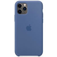 Чохол Silicone case (AAA) для Apple iPhone 11 Pro Max (6.5") Синій / Linen Blue