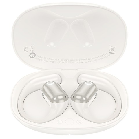 Бездротові TWS навушники Hoco EA6 Melody Milky White
