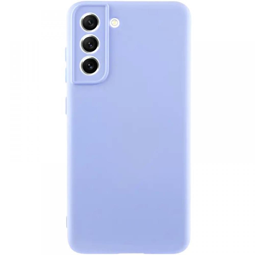 Чохол TPU GETMAN Liquid Silk Full Camera для Samsung Galaxy S22+ Бузковий / Light purple