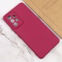 Чохол Silicone Cover Lakshmi Full Camera (AA) для Samsung Galaxy A32 4G Бордовий / Marsala