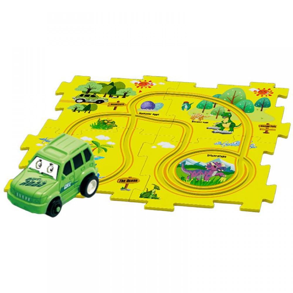 Розвиваюча іграшка-пазл SHT 1103A Dinosaur Park (25pcs) Yellow