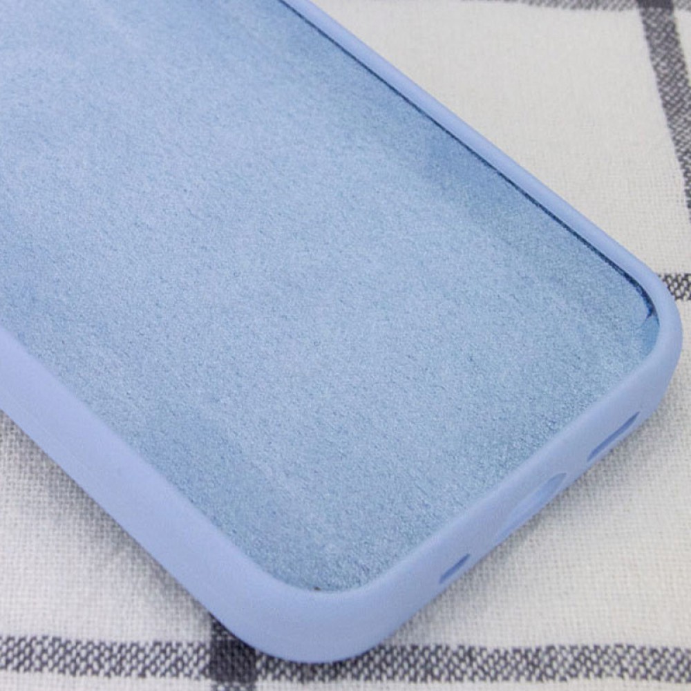 Чохол Silicone Case Full Protective (AA) NO LOGO для Apple iPhone 13 Pro Max (6.7") Блакитний / Lilac Blue