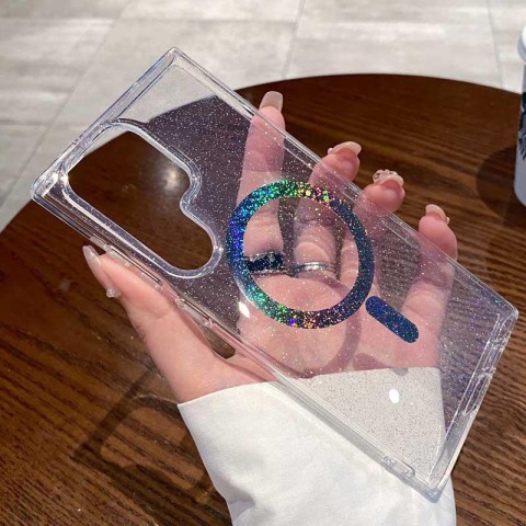 Чохол TPU Eclipse Sparkle (MagFit) для Samsung Galaxy S26 Ultra Clear