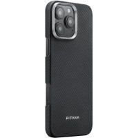 Чохол PC PITAKA with MagSafe для Apple iPhone 16 Pro Max (6.9") Black / Grey