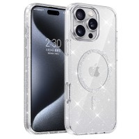 Чохол TPU Eclipse Sparkle (MagFit) для Apple iPhone 16 Pro (6.3") Clear