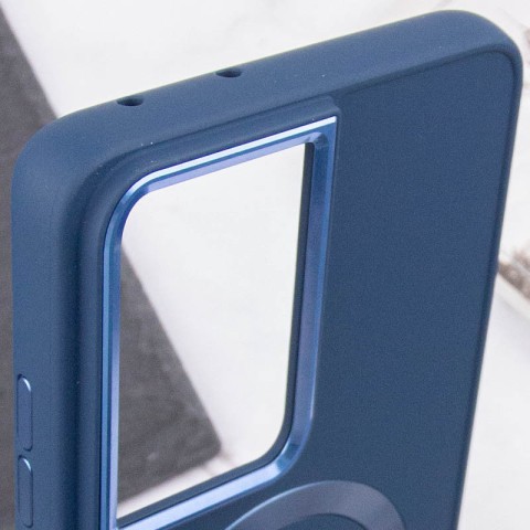 TPU чохол Bonbon Metal Style with MagSafe для Samsung Galaxy S24 Ultra Синій / Cosmos Blue