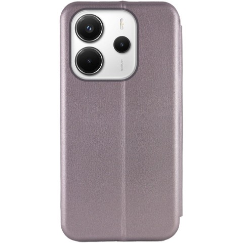 Шкіряний чохол-книжка Classy для Xiaomi Redmi Note 14 4G (Int. version) Сірий