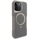 TPU+PC чохол Metal Buttons with MagSafe Carbon Ring для Apple iPhone 15 Pro (6.1") Сірий