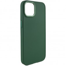 TPU чохол Bonbon Metal Style для Apple iPhone 12 Pro / 12 (6.1") Зелений / Pine green