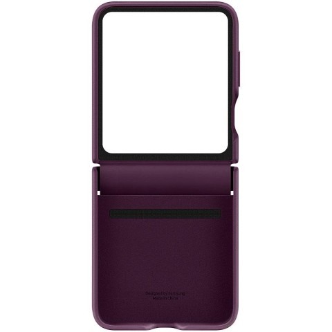 Шкіряний чохол Leather Case (AAA) для Samsung Galaxy Z Flip5 Purple