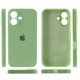 Чохол Silicone Case Full Camera Protective (AA) для Apple iPhone 16 Plus (6.7") М'ятний / Mint