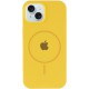 Чохол Silicone Case Full Protective (AA) with MagSafe для Apple iPhone 14 Plus (6.7") Жовтий / Yellow