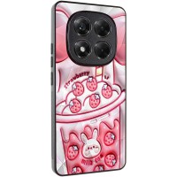 TPU+PC чохол Prisma Fluffie для Xiaomi Redmi Note 14 Pro 4G Strawberry