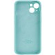 Чохол Silicone Case Full Camera Protective (AA) для Apple iPhone 14 (6.1") Бірюзовий / Marine Green