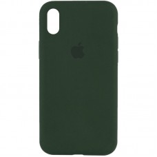 Чохол Silicone Case Full Protective (AA) для Apple iPhone X / XS (5.8") Зелений / Cyprus Green