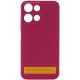 Чохол Silicone Cover Ummi Lakshmi Full Camera (AA) для Motorola Moto G86 5G Бордовий / Marsala
